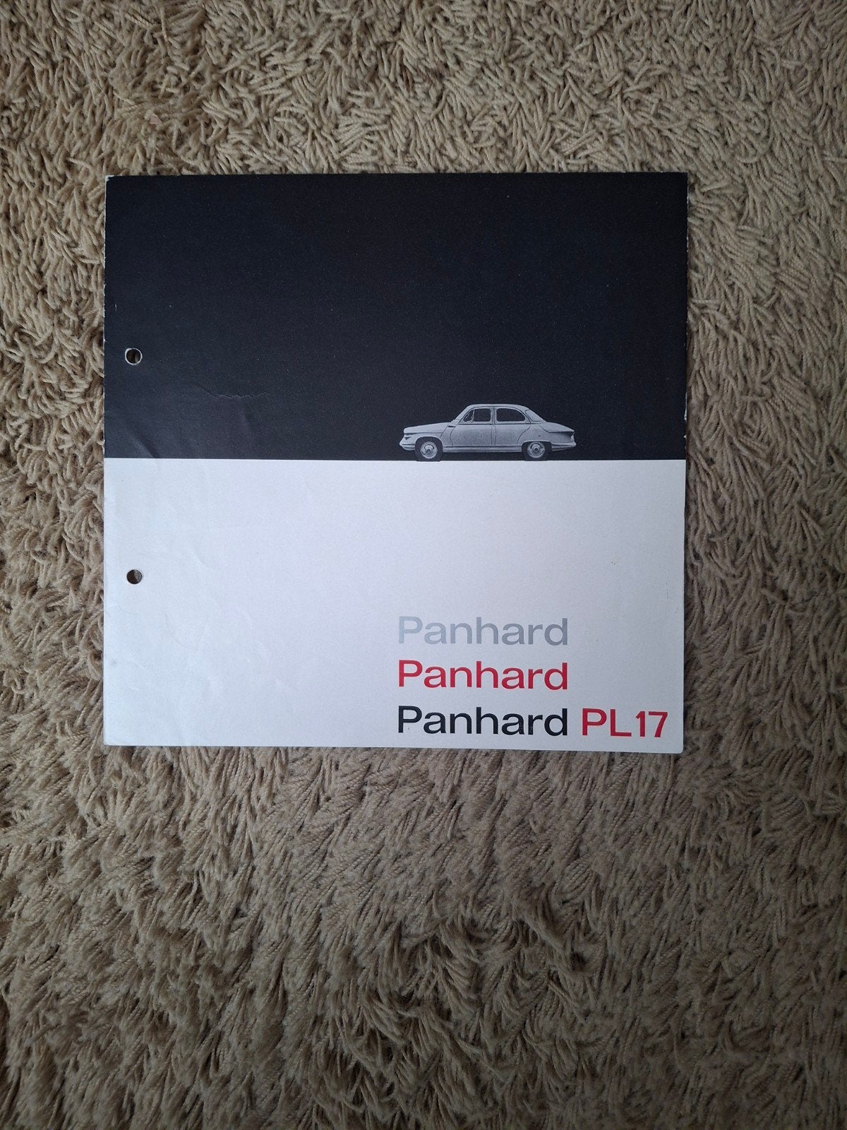 autofolder Panhard PL17, Boeken, Verzenden, Overige merken
