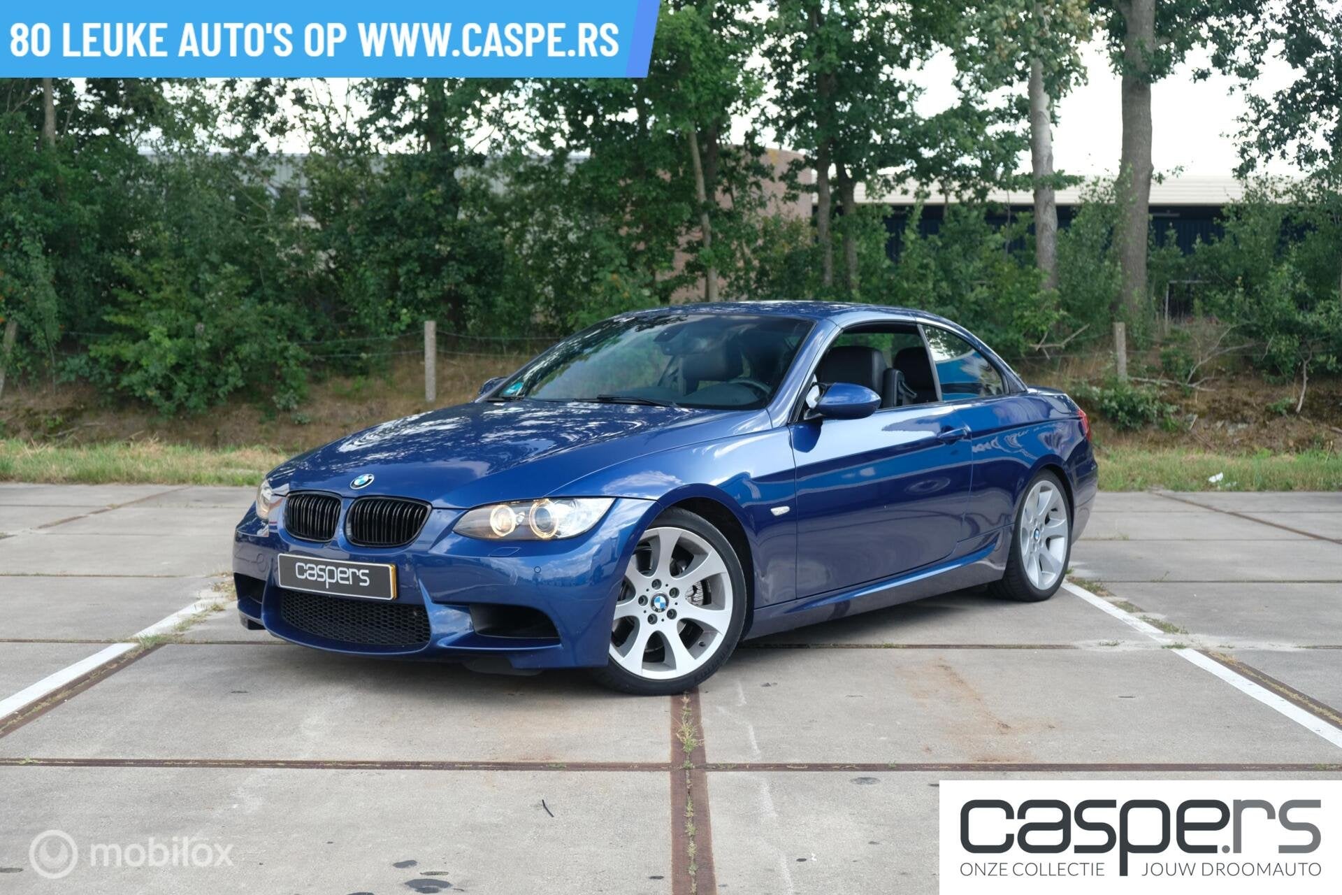 BMW 325i Cabrio High Executive | Le Mans Blau | M Sport, Achterwielaandrijving, Gebruikt, Zwart, Cabriolet
