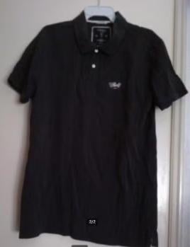 als nieuw polo shirt STANGATA itlay Zwart XL, Verzenden, Zo goed als nieuw, Maat 56/58 (XL), Zwart