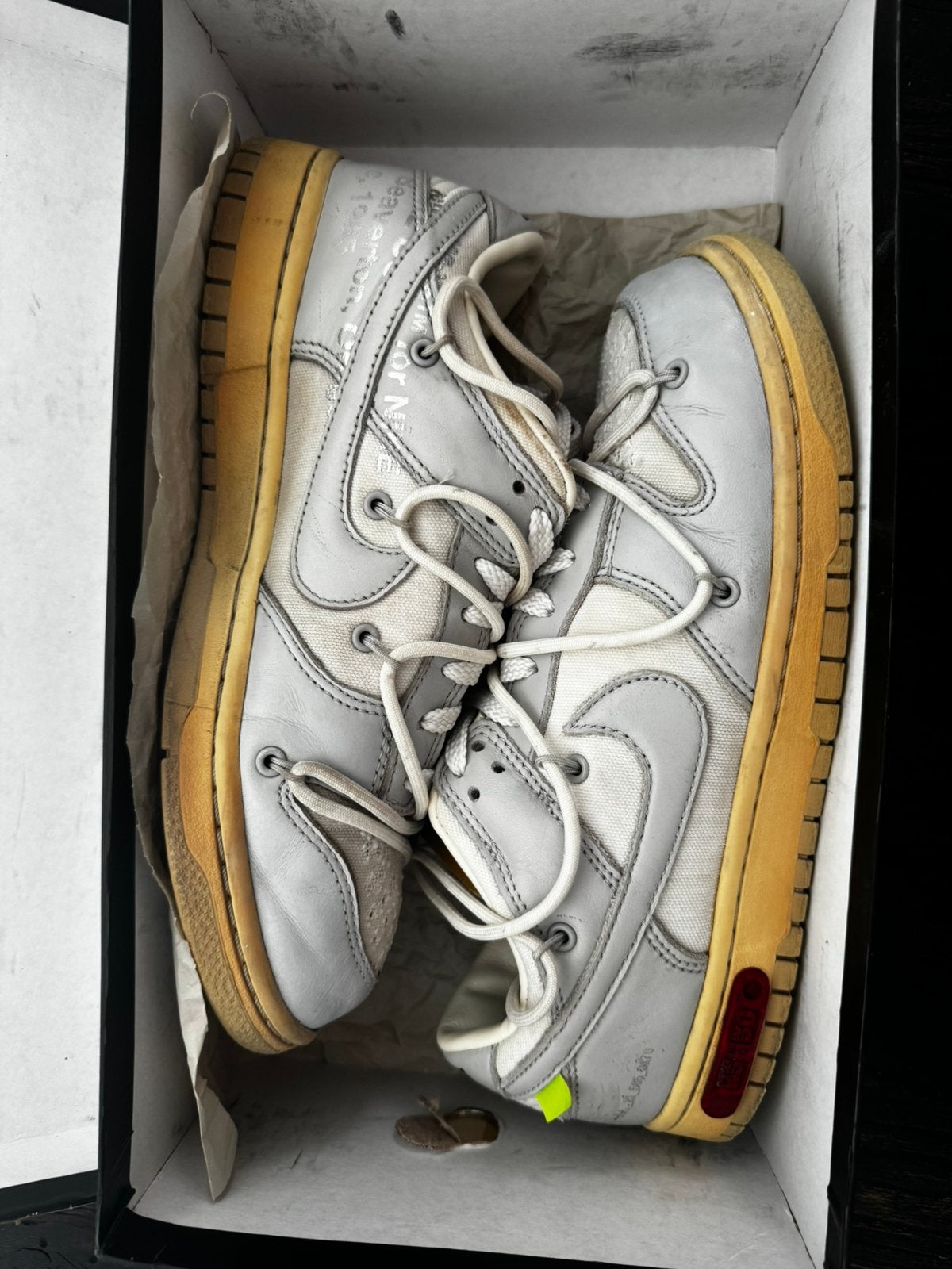 Off white x dunk low, Overige kleuren, Ophalen of Verzenden, Sneakers of Gympen, Zo goed als nieuw