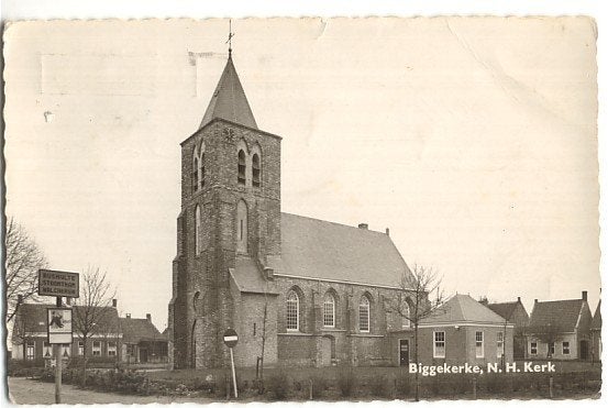 Biggekerke (Zld) N.H. Kerk ca. 1960 - uitg. Camp. Valkenisse, Ophalen, 1960 tot 1980, Gelopen, Zeeland