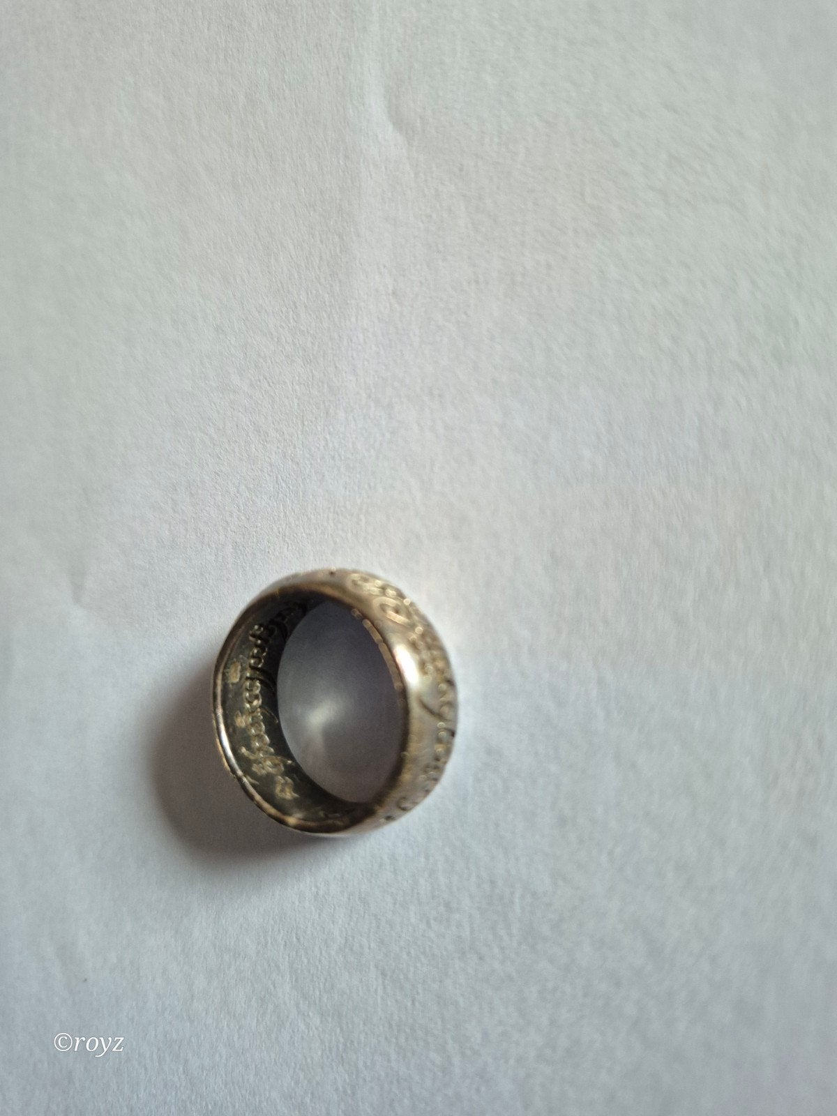Lord of the rings ring, Sieraden, Tassen en Uiterlijk, Gebruikt, Ophalen of Verzenden, Dame of Heer, Zilver