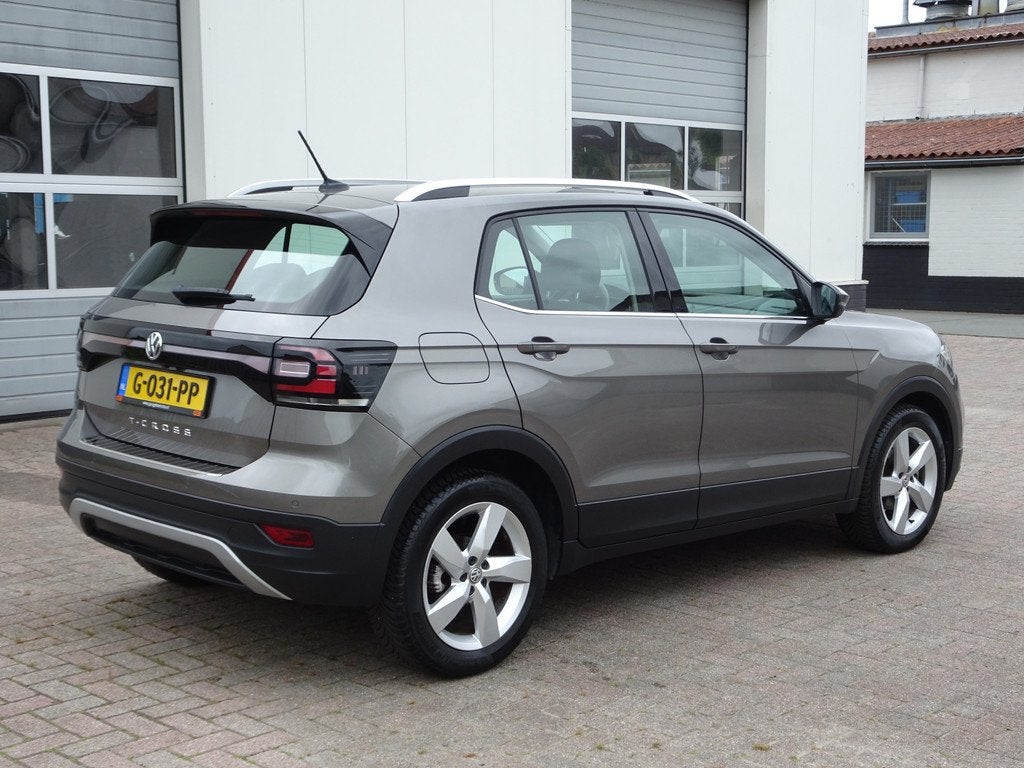 Volkswagen T-Cross 1.0 TSI Style Automatische airco, navigat, Auto's, Volkswagen, T-Cross, Gebruikt, Origineel Nederlands, 630 kg