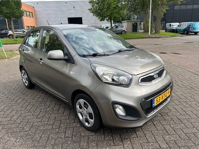 Kia Picanto 1.0 CVVT Comfort P. AIRCO ELEKT-PKKT NAP!, Euro 5, Stof, Gebruikt, Emergency brake assist