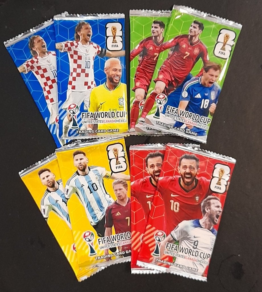 8 packs World Cup cards, Ophalen of Verzenden, Nieuw, Meerdere plaatjes