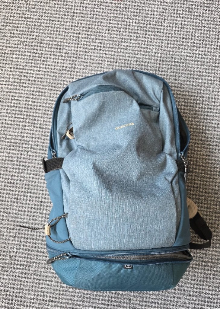 Quecha Arpenaz 500 20l Koelrugzak ZGAN blauw wandelrugzak, Ophalen of Verzenden, Zo goed als nieuw, Rugzak
