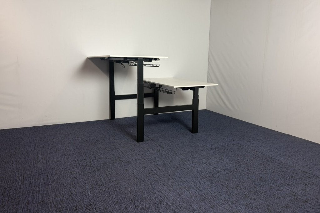 2 x Bench zit/sta bureau Ahrend Balance - 140 x 170 cm., Ophalen, Zit-sta bureau, Gebruikt, Elektrisch