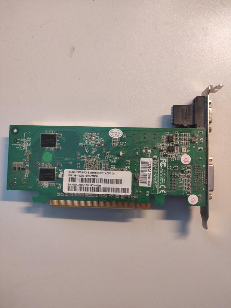 NVIDIA GeForce 7200GS PCI-E 256MB DDR2 Videokaart, Computers en Software, Videokaarten, Gebruikt, Ophalen of Verzenden, PCI-Express 1
