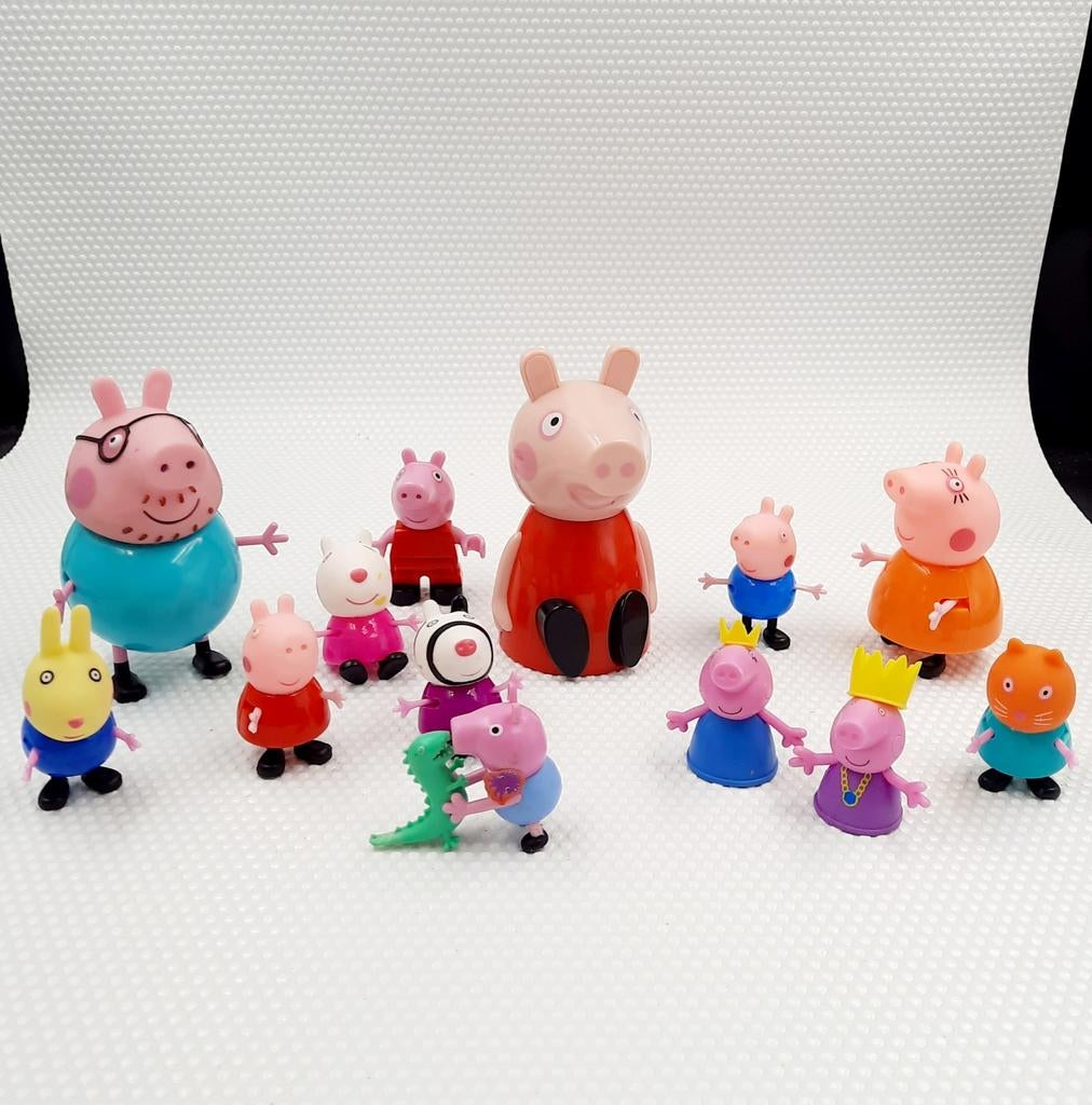 13 Peppa Pig figuurtjes - 6 cm tot 11 cm, Verzamelen, Poppetjes en Figuurtjes, Ophalen of Verzenden, Zo goed als nieuw