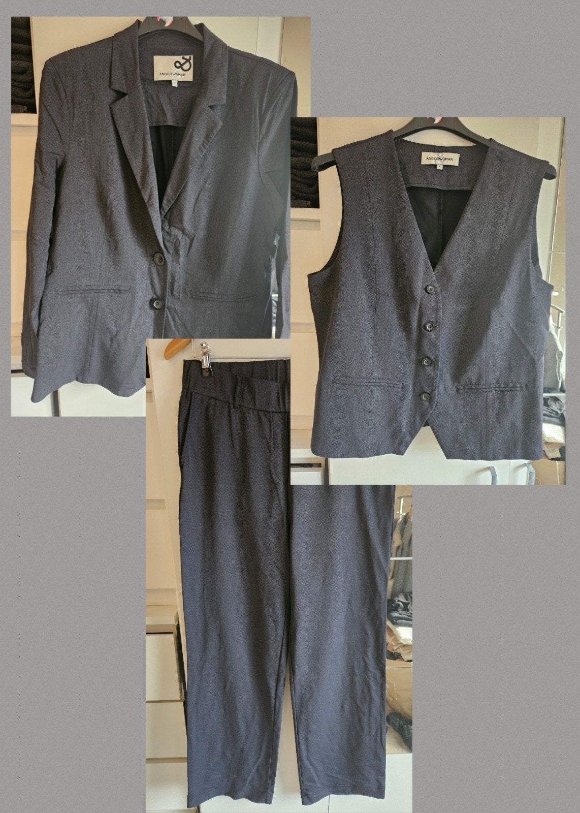 Prachtig broekpak van &Co Woman mt L/XL, Kleding | Dames, Kostuum of Pak, Maat 42/44 (L), &Co Woman, Ophalen of Verzenden