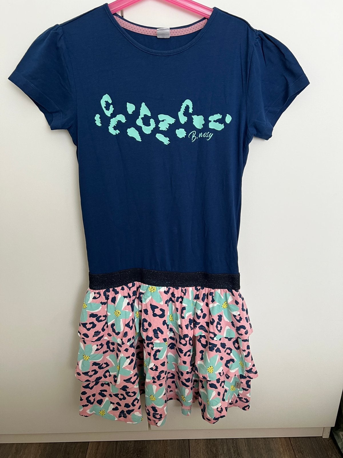 Zomerjurk donkerblauw maat 158 B. Nosy, Kinderen en Baby's, Kinderkleding | Maat 158, Ophalen of Verzenden, Zo goed als nieuw