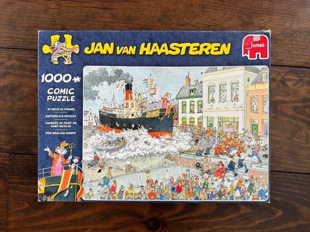 Jan van Haasteren - Sinterklaasintocht 1000 stukjes, Hobby en Vrije tijd, Ophalen of Verzenden, 500 t/m 1500 stukjes, Gebruikt