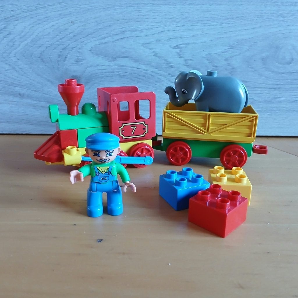 Duplo 3770 Trein met olifant (2), Ophalen of Verzenden, Zo goed als nieuw, Compleet, Duplo