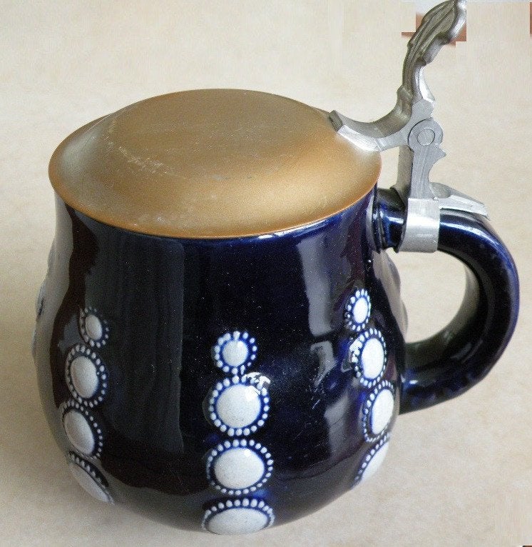 Pul, bierpul, Stein met deksel. Westerwald., Ophalen of Verzenden