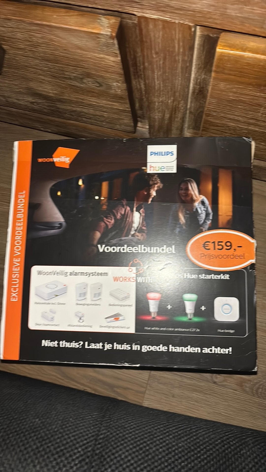 WoonVeilig Alarmsysteem & Philips Hue Starterkit Bundel, Beweging, Nieuw, Ophalen of Verzenden, Compleet systeem