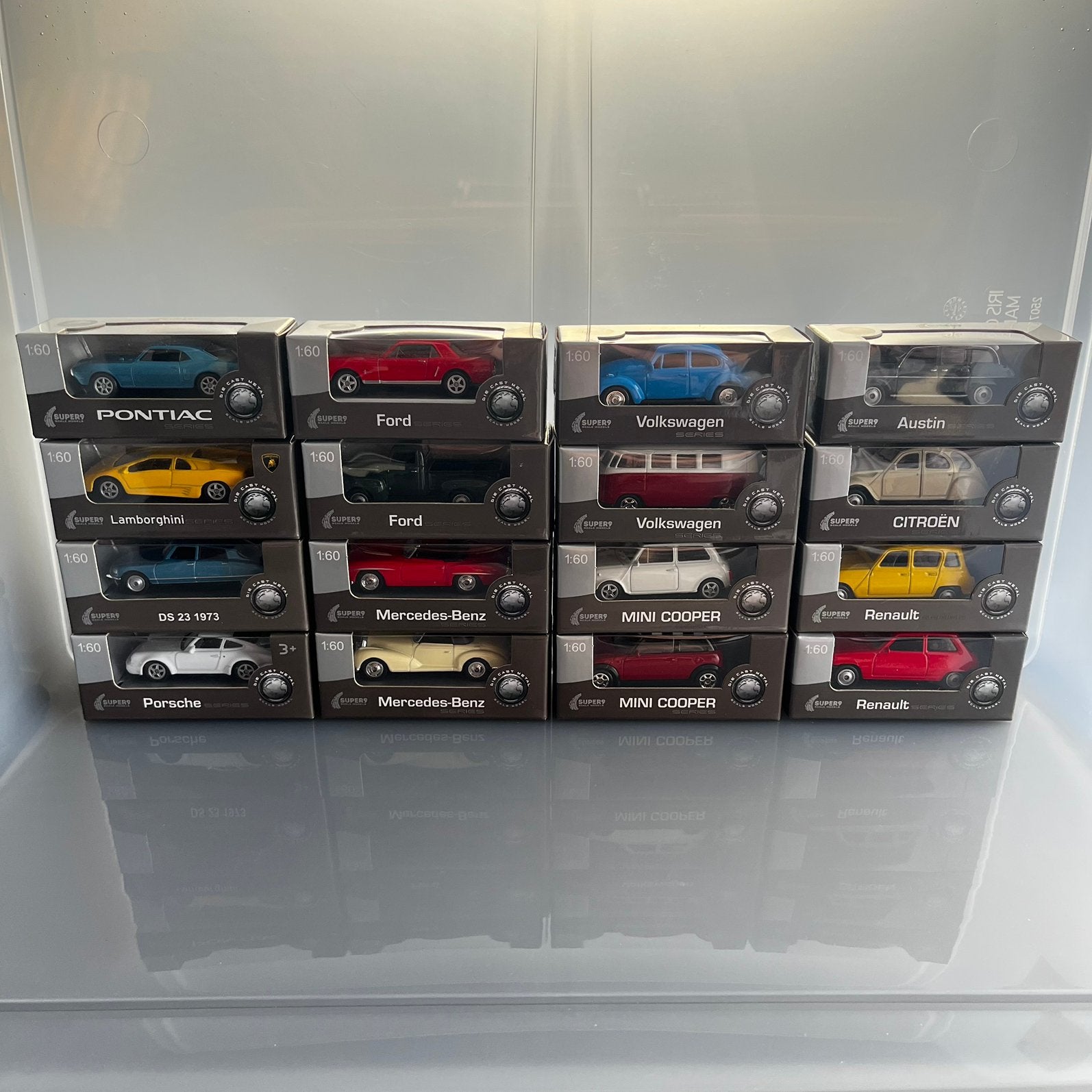 16 Welly Welly Super9 Scale Models: Classic Cars 1:60 - NEW, Ophalen of Verzenden, Nieuw, Auto