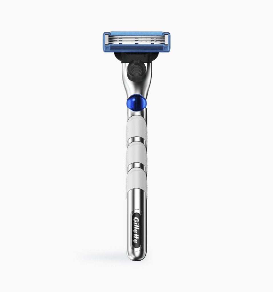 Gillette Mach 3 Turbo Houder + 5 Scheermesjes, Ophalen, Nieuw, Gehele gezicht