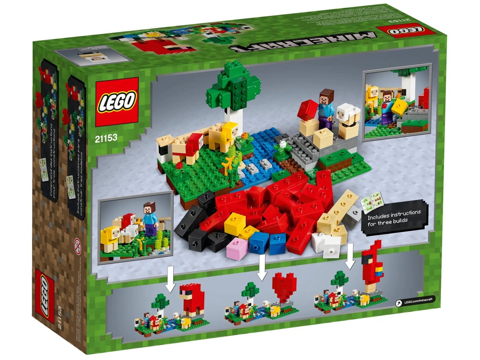 Lego Minecraft 21153 - de schapenboerderij, Ophalen of Verzenden, Zo goed als nieuw