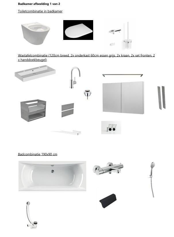 Sanitair | Badkamer + Toilet, Huis en Inrichting, Ophalen, Nieuw, Met douche