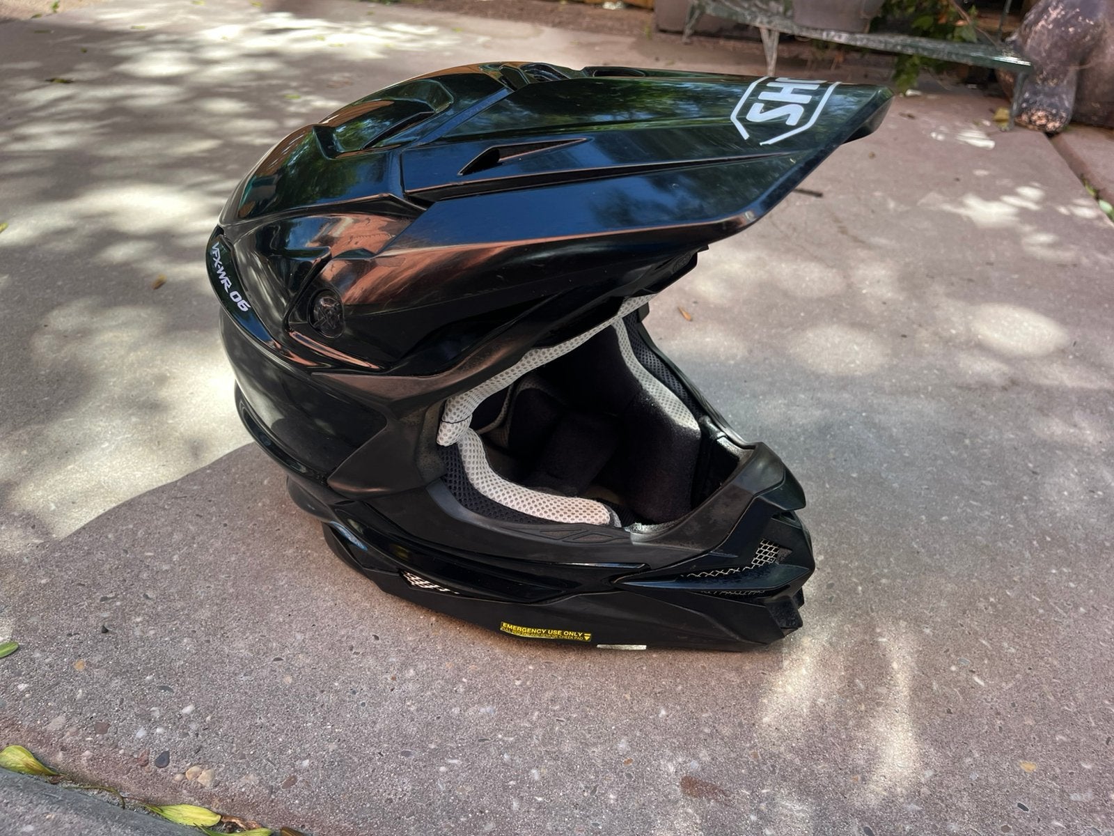 Shoei vfx-wr06 maat S, Motoren, Kleding | Motorhelmen, Offroadhelm, Ophalen of Verzenden, S, Shoei