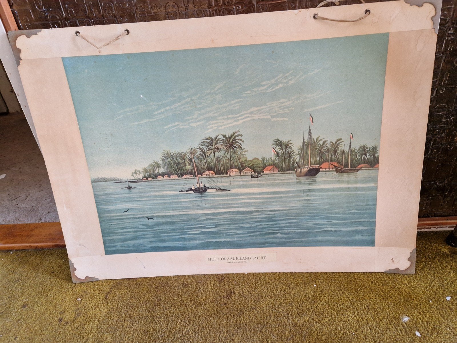Het Koraal-Eiland Jaluit (Marshall-Archipel) - Antieke Print, Ophalen, Print, Prent