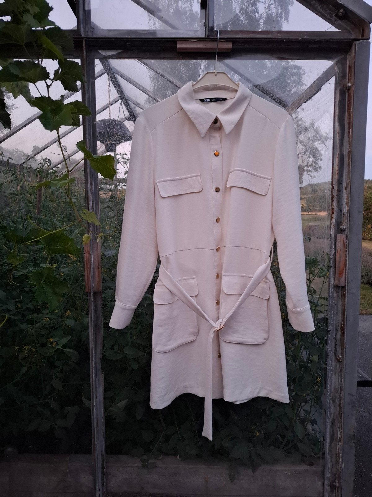 Zara jasjurk in overhemdstijl met riem - XL, Maat 46/48 (XL) of groter, Ophalen of Verzenden, Gedragen, Boven de knie
