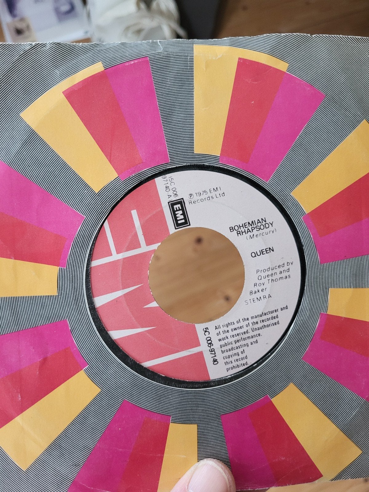 Queen - Bohemian Rhapsody (Single), Gebruikt, Fotohoes, 7 inch, Ophalen of Verzenden