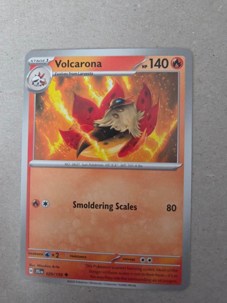 Volcarona Pokémon kaart 029/159, Ophalen of Verzenden