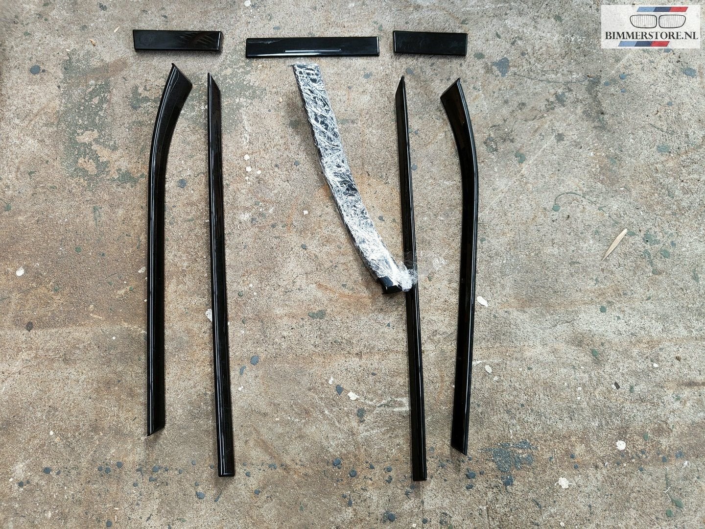Zwarte hoogglans interieurlijsten set BMW 5-Serie E39, Auto-onderdelen, Interieur en Bekleding, Gebruikt, -, -, Ophalen of Verzenden
