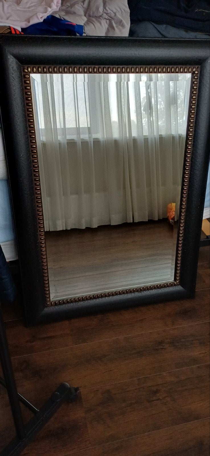 mooie  grote spiegel afm 60x90 cm., Ophalen, Rechthoekig