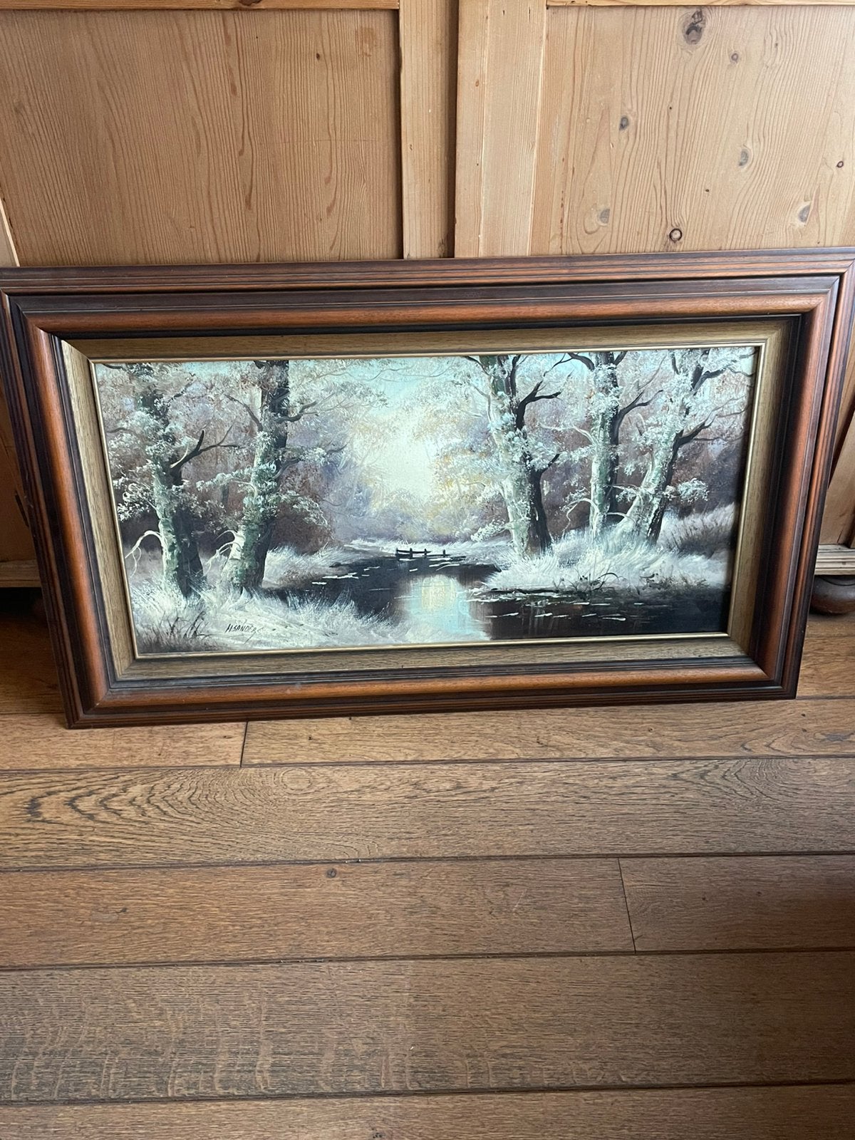 Mooi origineel schilderij van H.Sanders, Antiek en Kunst, Ophalen