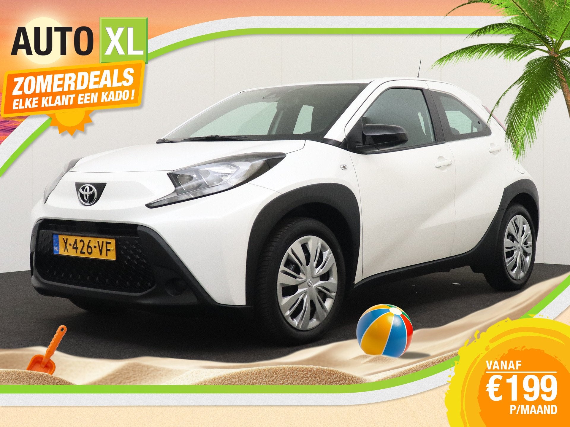 Toyota Aygo X 1.0 VVT-i MT Play Carplay Adapt. Cruise Camera, Auto's, Toyota, Gebruikt, 920 kg, 4 stoelen, Wit