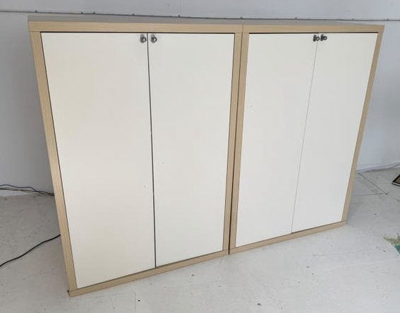 2 kasten & poten met deuren en planken IKEA Effektiv, Ophalen, Gebruikt