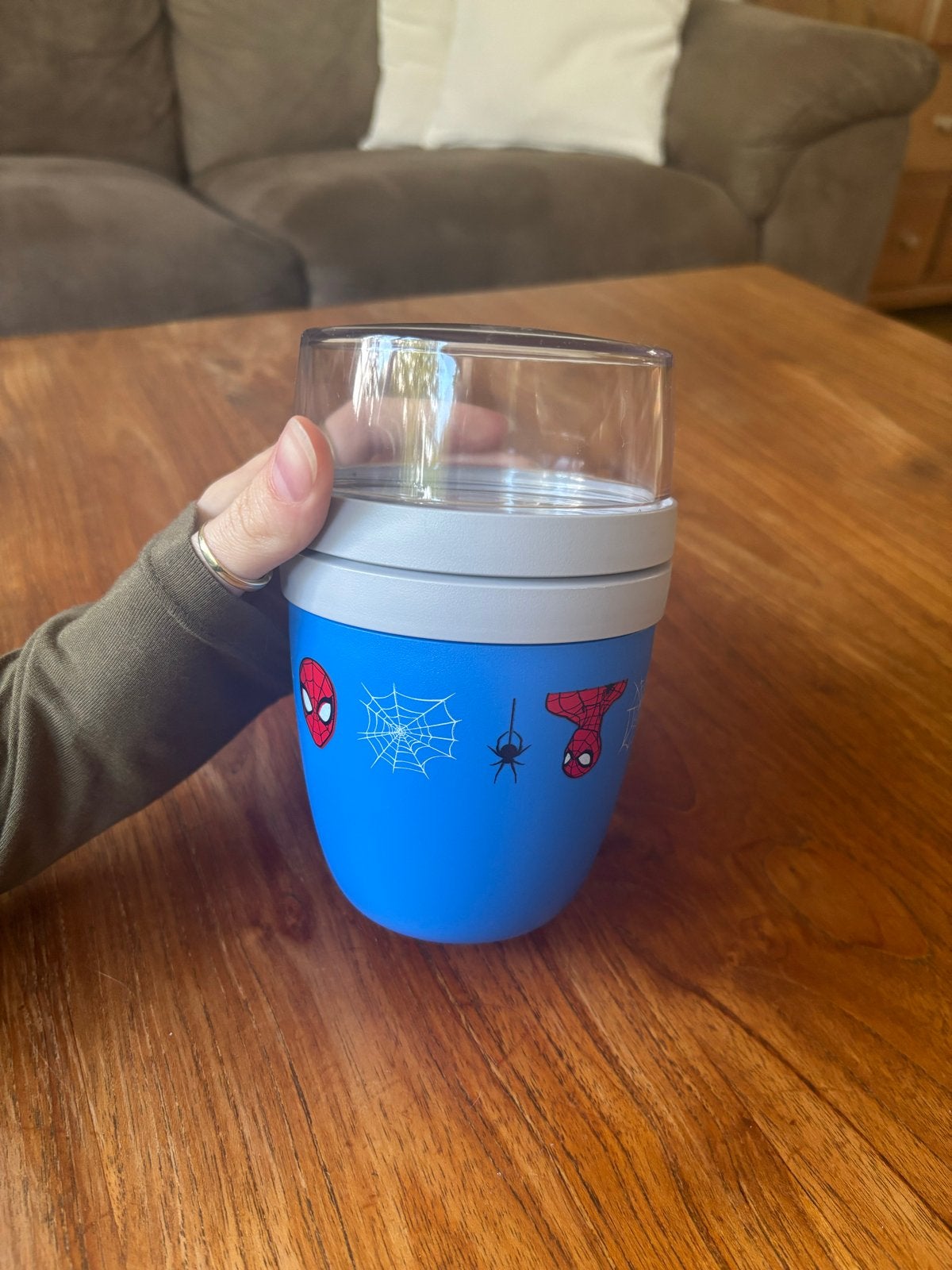 Mepal Lunchpot Spiderman - Blauw - 500ml, Blauw, Kunststof, Ophalen of Verzenden, Zo goed als nieuw