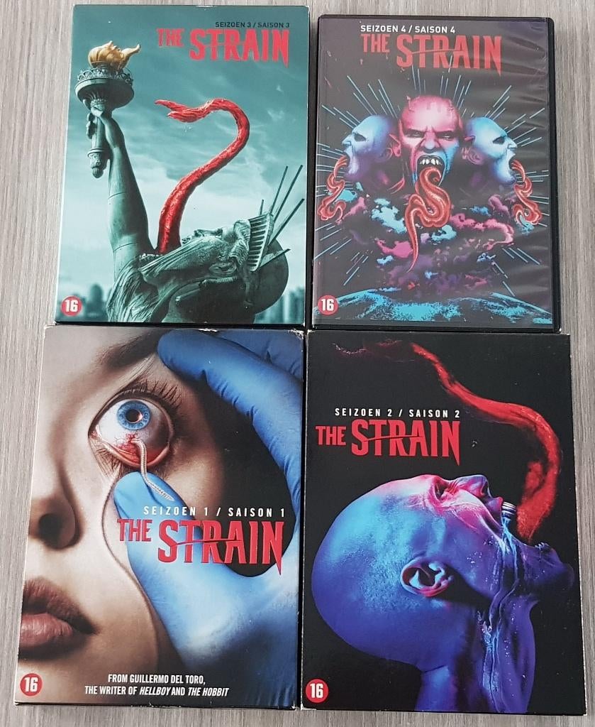 DVD The Strain, Season 1,2,3,4, Horror, Engels, Vanaf 16 jaar, Nederlands