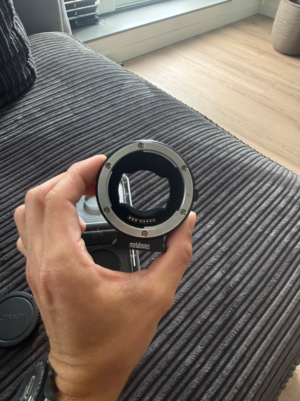 Metabones EF - E Mount, Ophalen of Verzenden, Zo goed als nieuw, Toebehoren