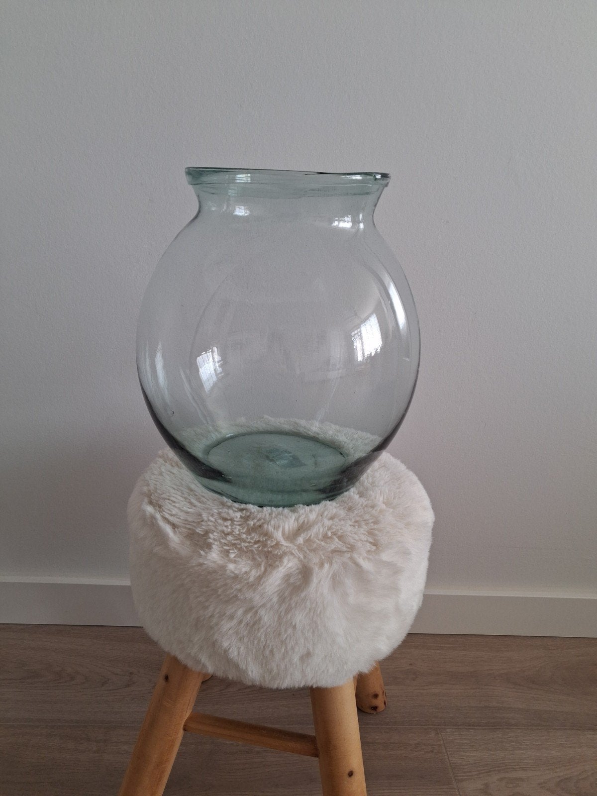 Grote bolvaas van Intratuin., Ophalen, Overige kleuren, 75 cm of meer, Glas