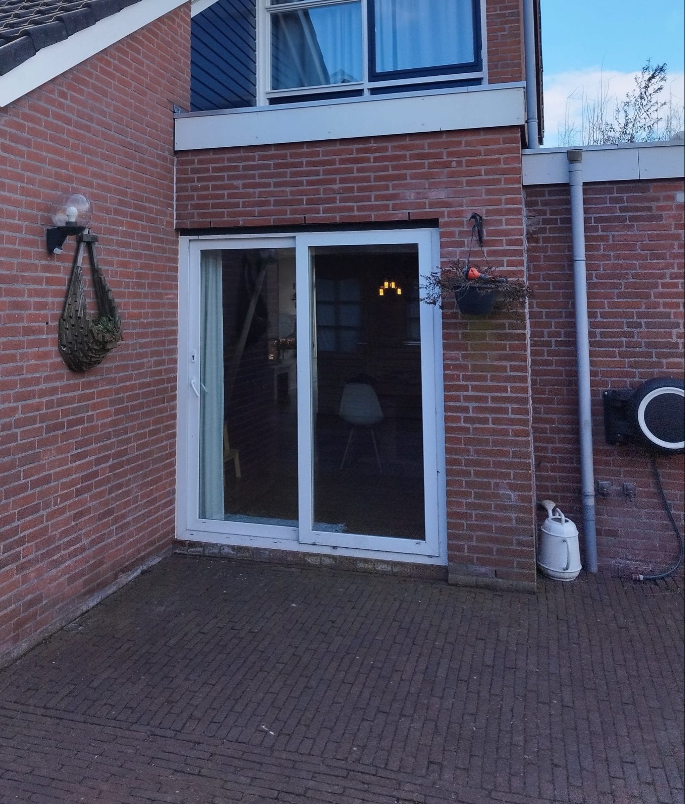 Gebruikte schuifpui met dubbelglas 180x210, Ophalen, Gevelraam of Ruit, Gebruikt, 160 cm of meer