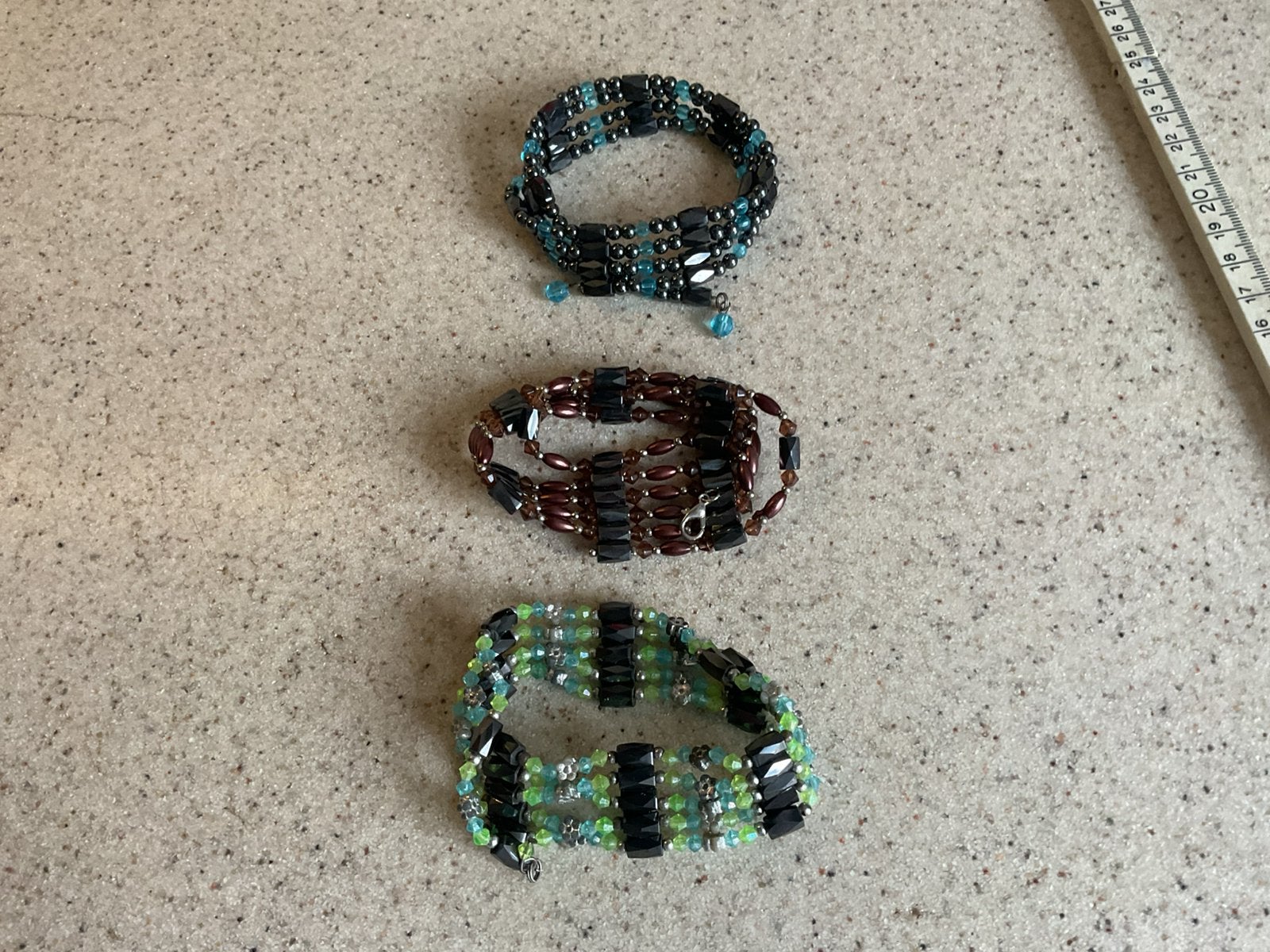 Vintage Magneet armbanden, Ophalen of Verzenden, Zo goed als nieuw, Zilver