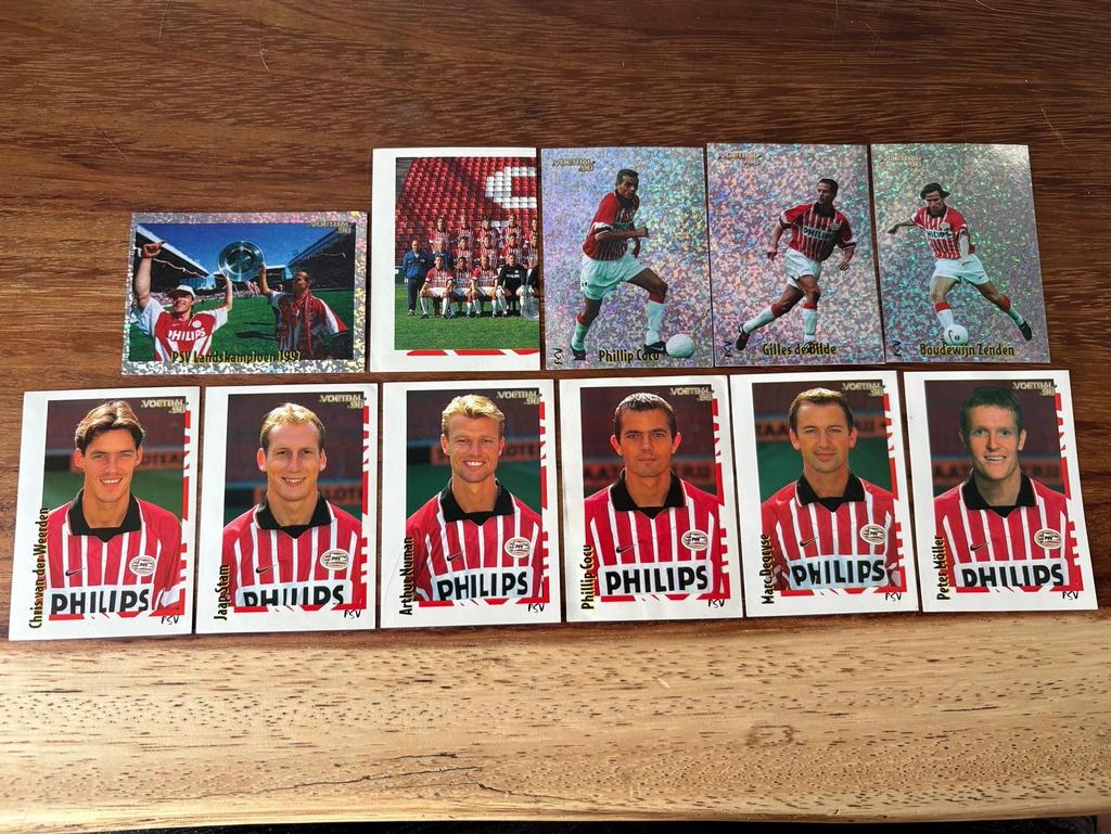 PSV Voetbal '98 Panini Spelerskaarten - Diverse Spelers, Ophalen of Verzenden, Nieuw, PSV, Poster, Plaatje of Sticker