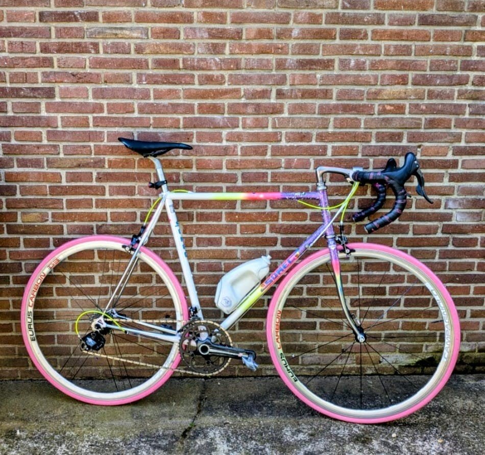 Somec stalen racefiets - Campagnolo Record 11 speed, Ophalen