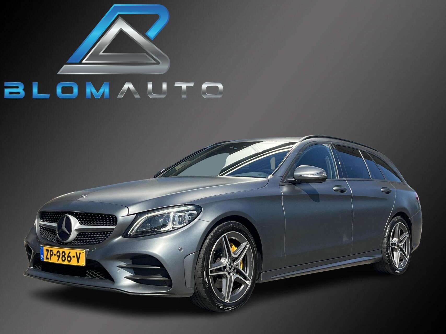 Mercedes C-klasse Estate 180 AMG CARPLAY+MAGNO GRIJS+MATRIX, Auto's, Automaat, 84 €/maand, 750 kg, Leder en Alcantara