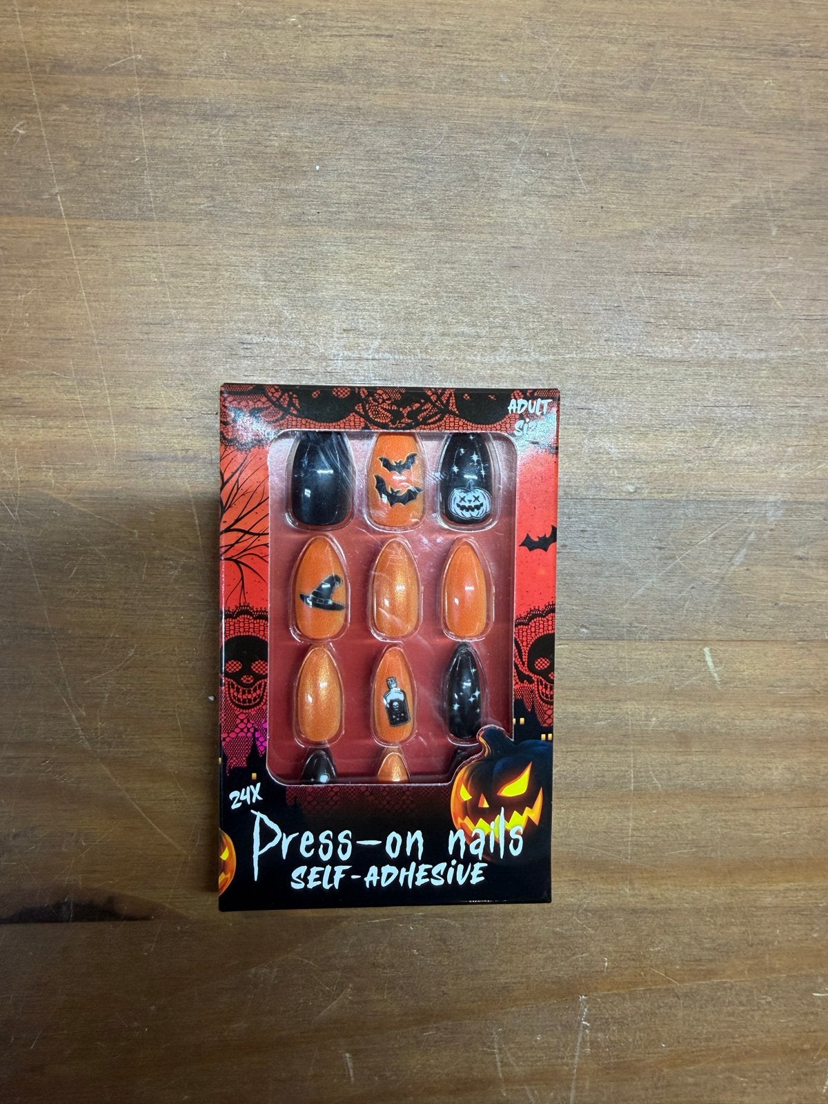 Halloween nagels voor volwassenen - Zelfklevend, Overige kleuren, Nieuw, Ophalen of Verzenden, Handen en Nagels