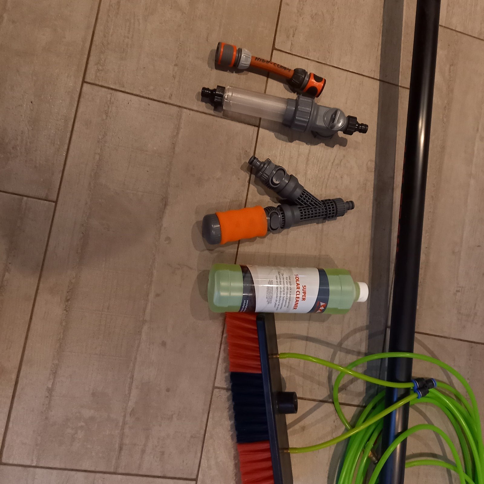 High-clean telescopische wasborstelset 10,8m, Ophalen
