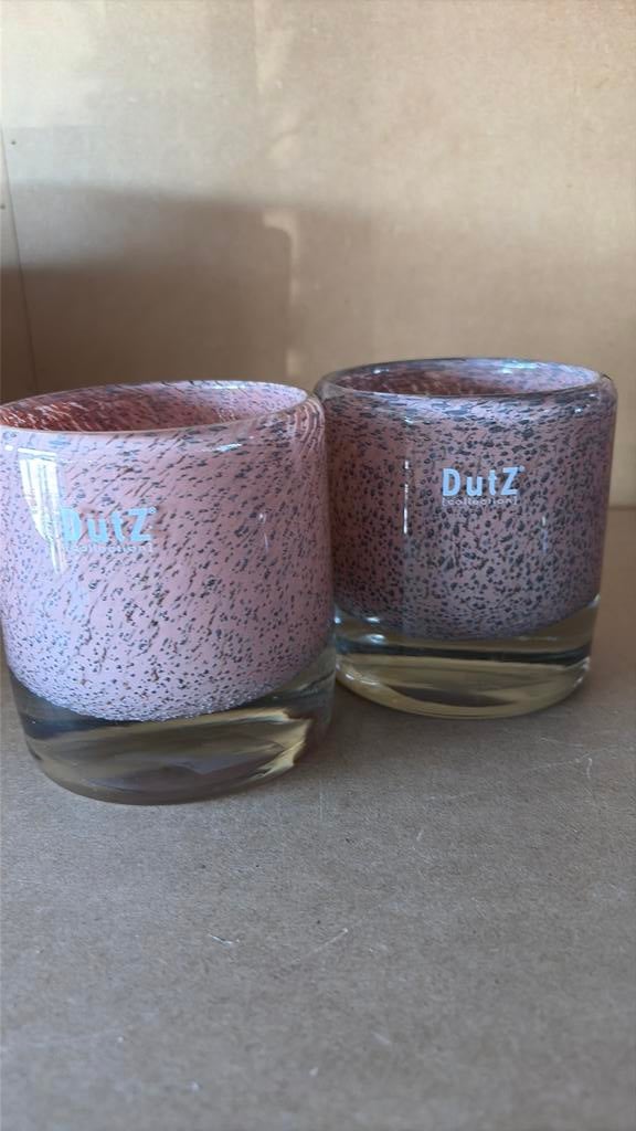 Set van 2 dutz vaasjes 10cm, Overige kleuren, Nieuw, Ophalen of Verzenden, Glas