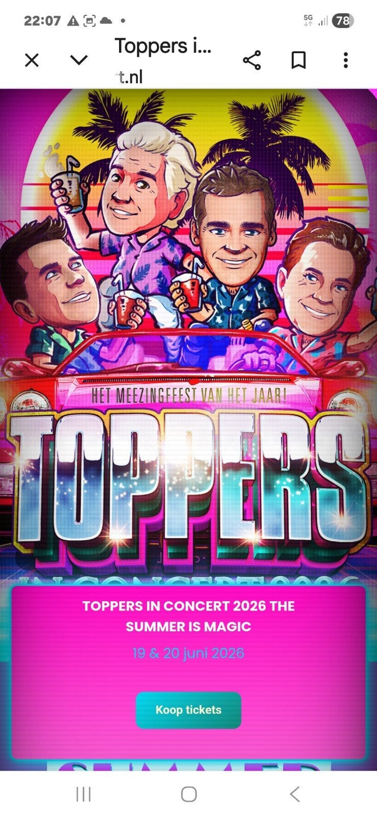 2 tickets Toppers, Tickets en Kaartjes