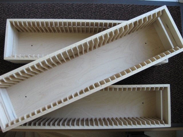 3 x Ikea Boalt houten cd-rek voor 35 CD's (zeer goede staat), Ophalen of Verzenden, Zo goed als nieuw, 25 tot 75 discs, Cd's