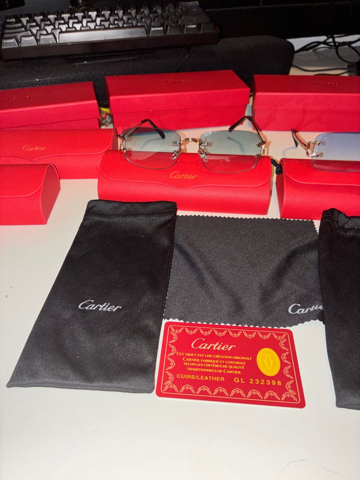Diverse nieuwe Cartier brillen, Overige merken, Overige kleuren, Nieuw, Ophalen of Verzenden