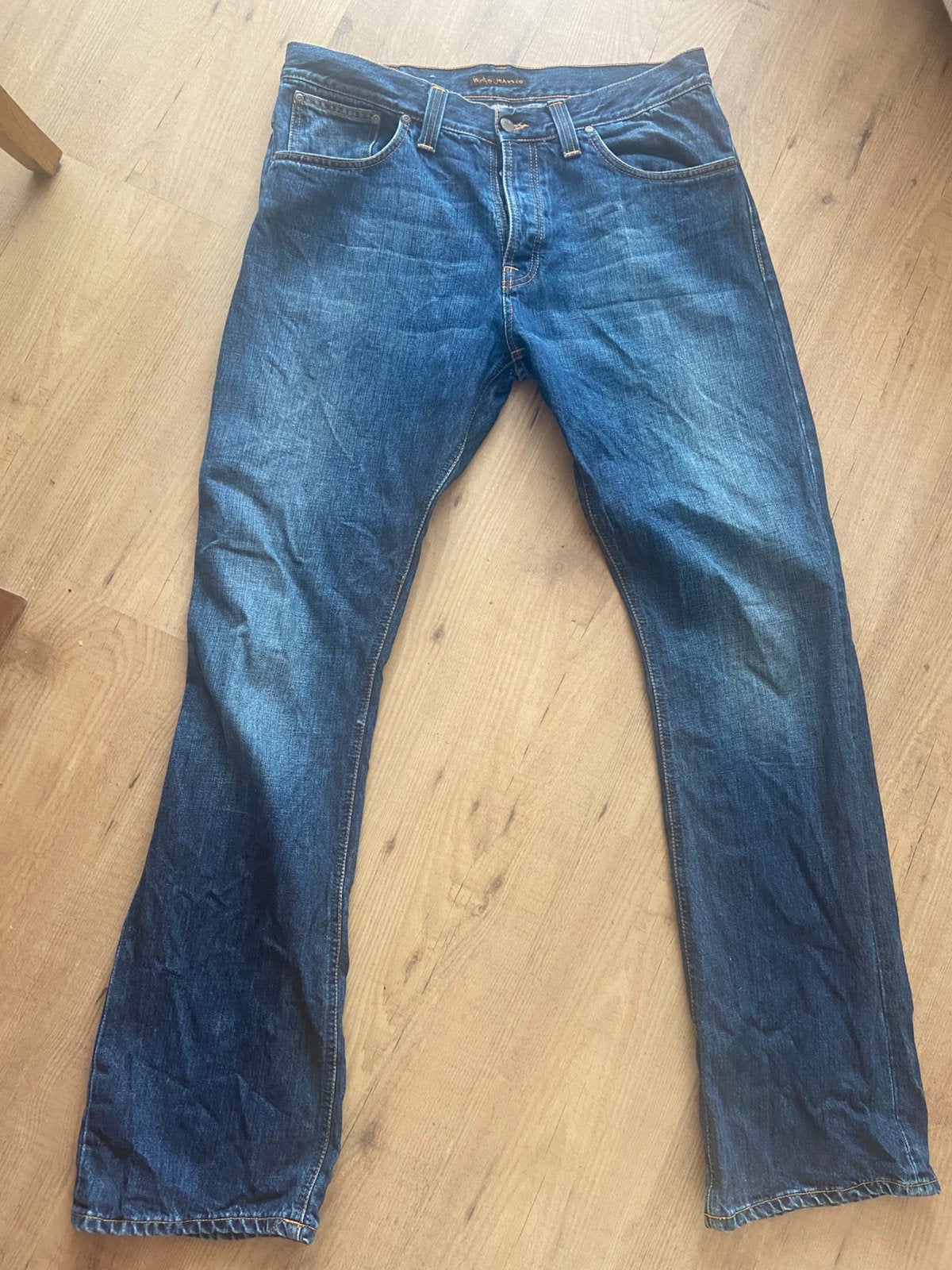 Jeans, merk Nudie, 36x36, Ophalen of Verzenden, Zo goed als nieuw, Blauw, W36 - W38 (confectie 52/54)