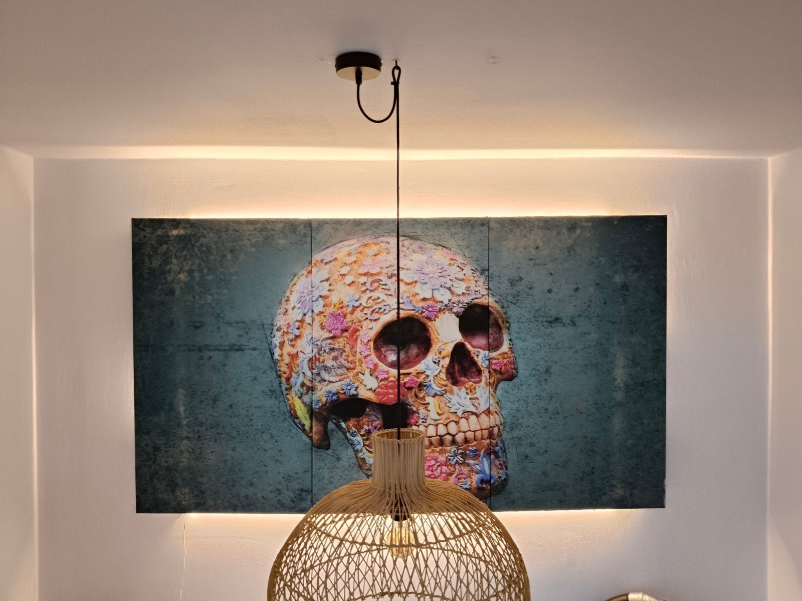 leuk canvas 3 luik met verlichting ( zelfbouw ), Ophalen